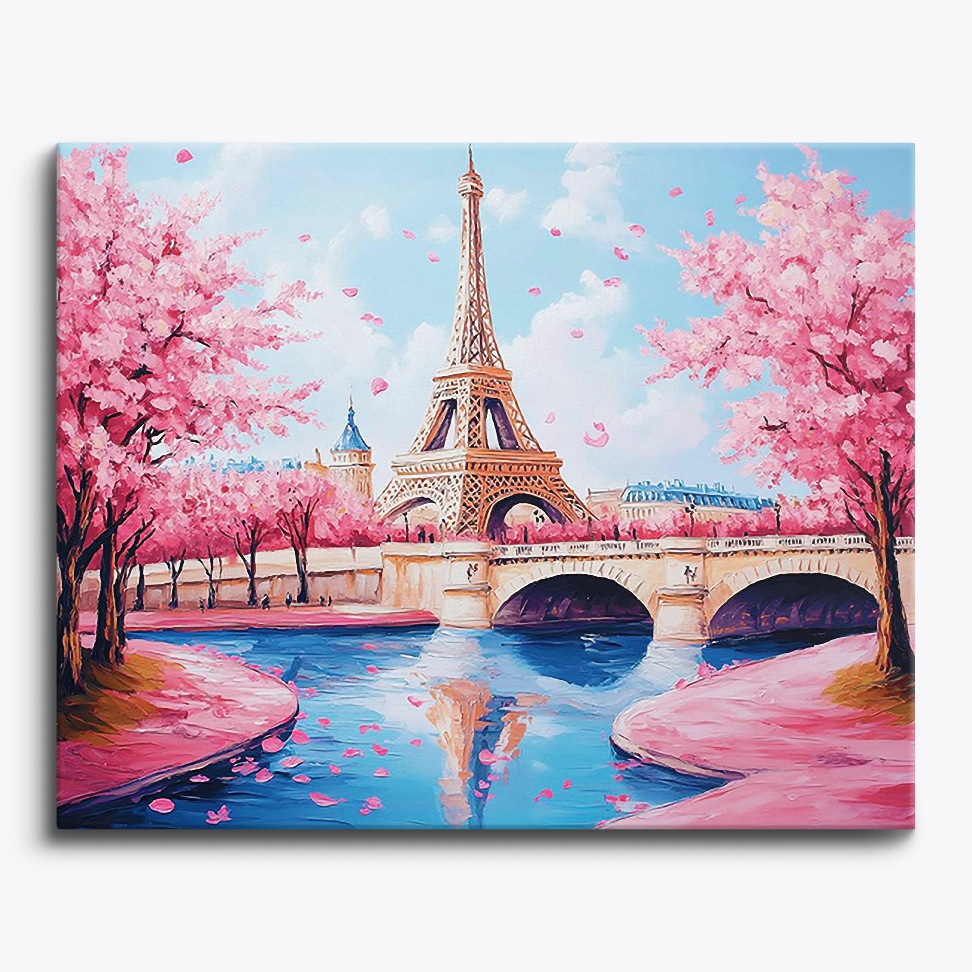 Eiffel Bloom No Frame / Regular (15.75"x19.7"/40x50cm) / 24 colors