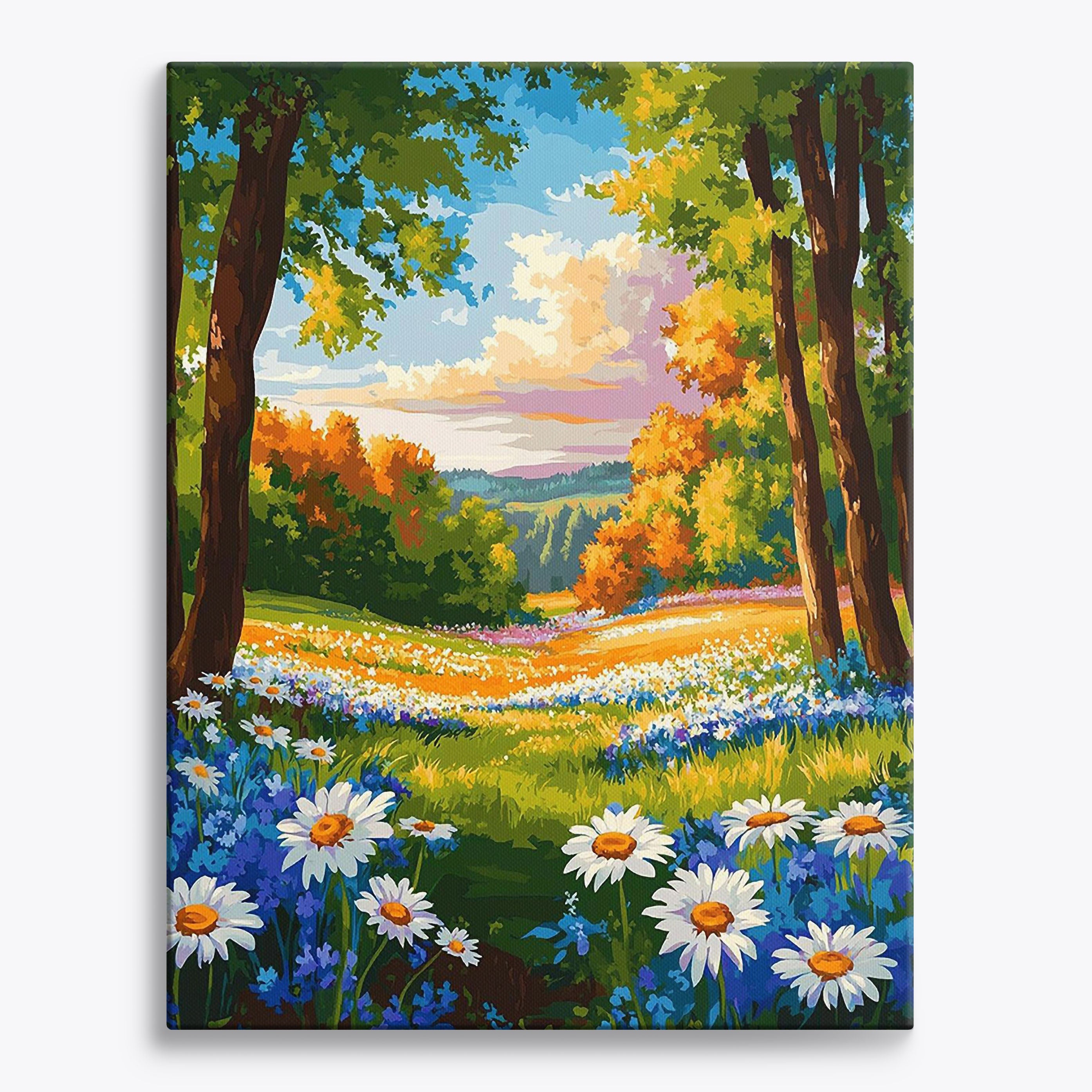 Floral Glow No Frame / Regular (19.7"x15.75"/50x40cm) / 24 colors