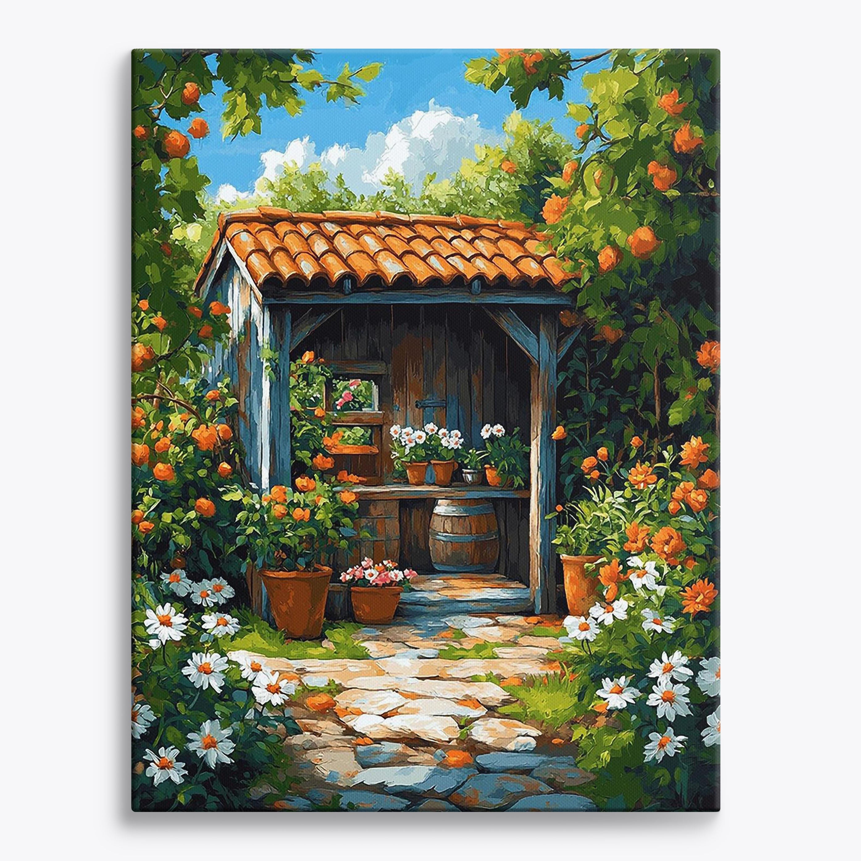 Floral Retreat No Frame / Regular (19.7"x15.75"/50x40cm) / 24 colors