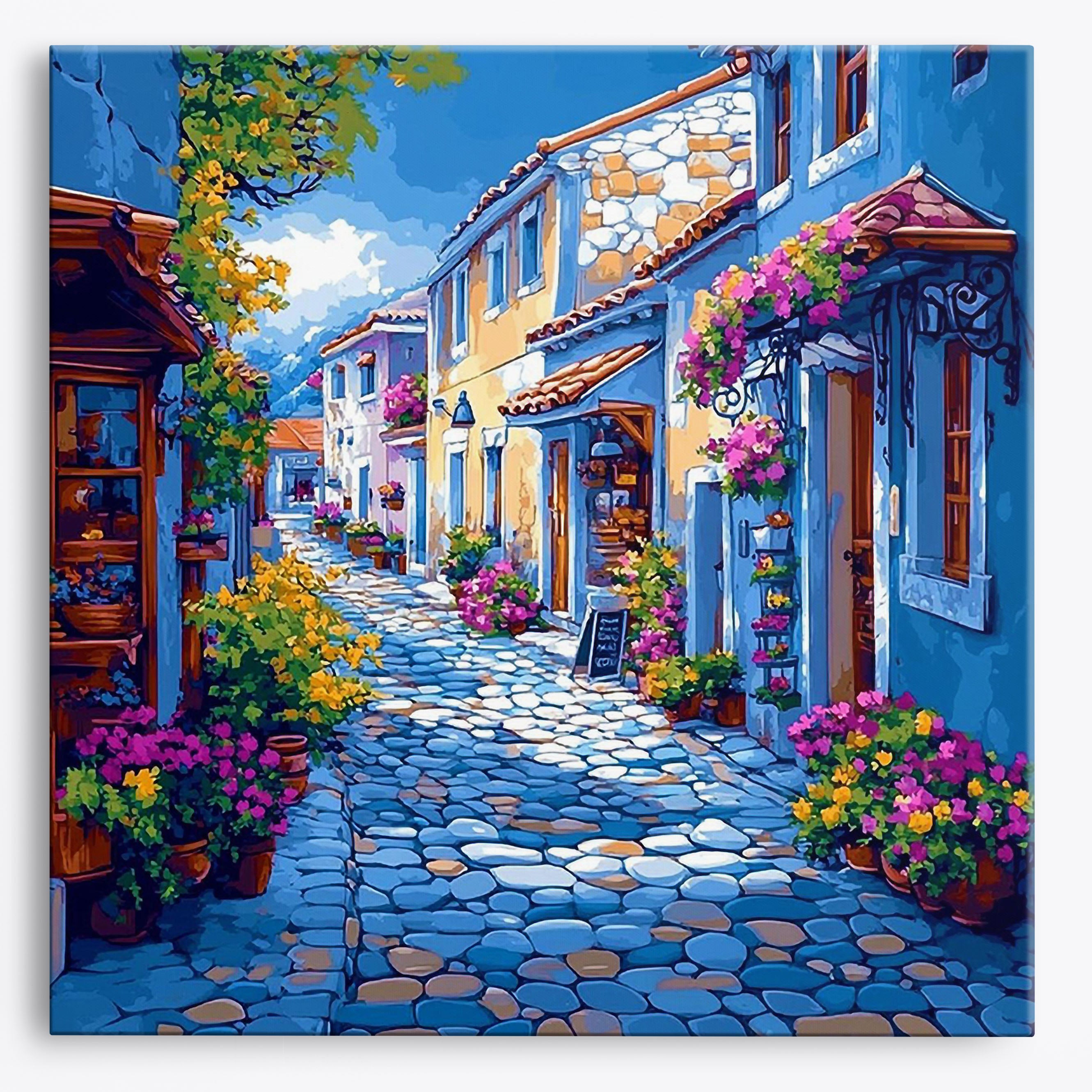 Flowered Lane No Frame / Regular (15.75"x15.75"/40x40cm) / 24 colors