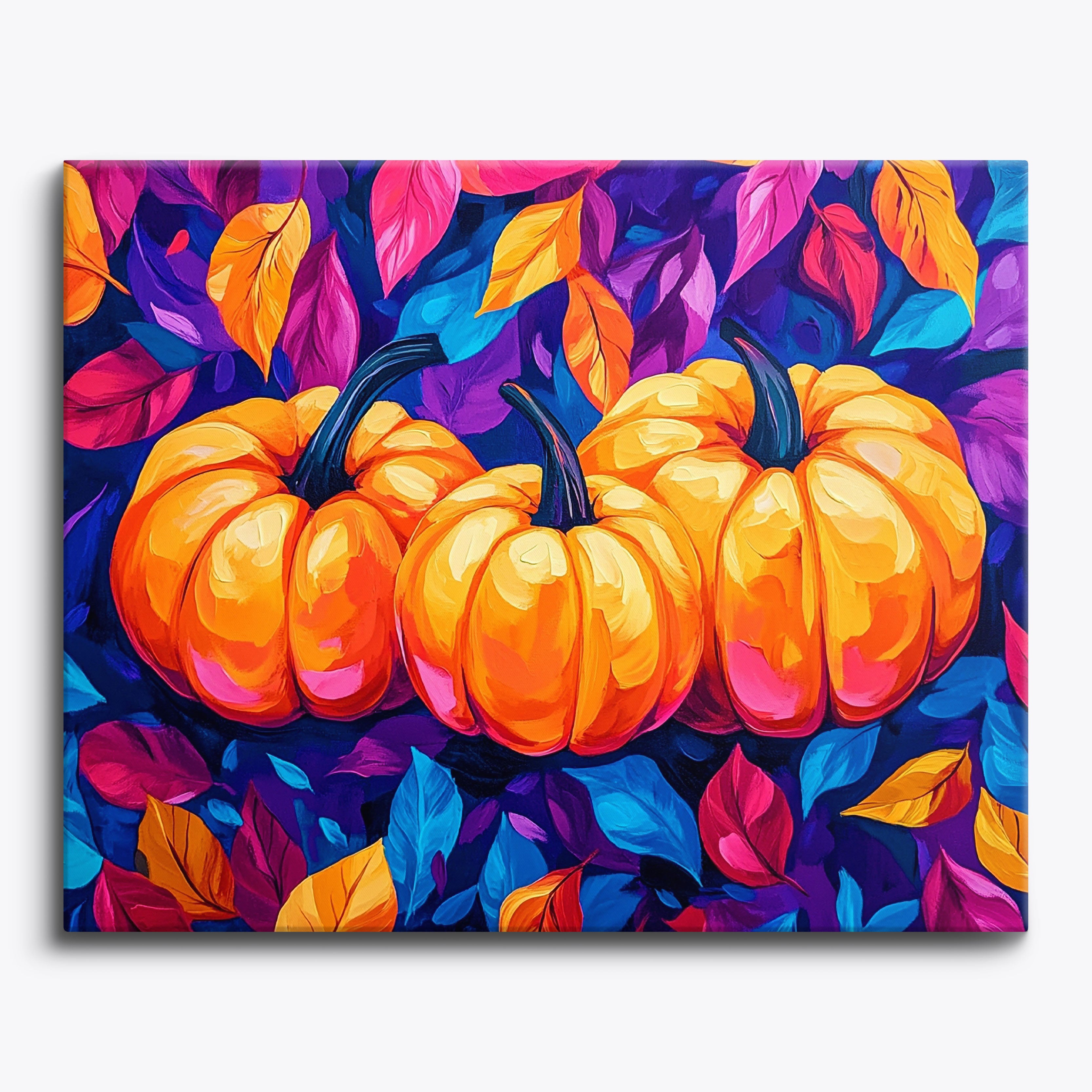 Pumpkin Spirals No Frame / 24 colors