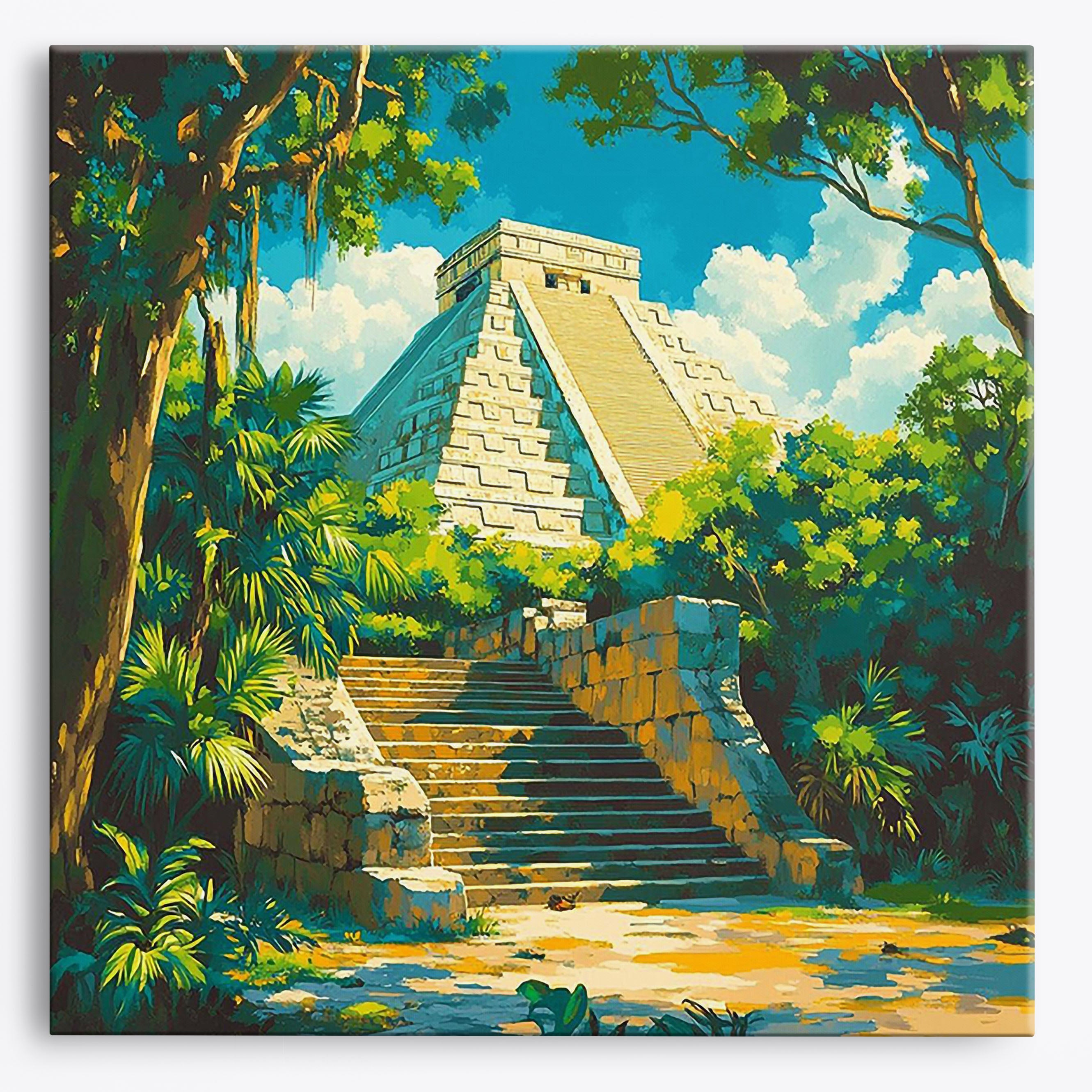 Pyramid Serenity No Frame / Regular (15.75"x15.75"/40x40cm) / 24 colors