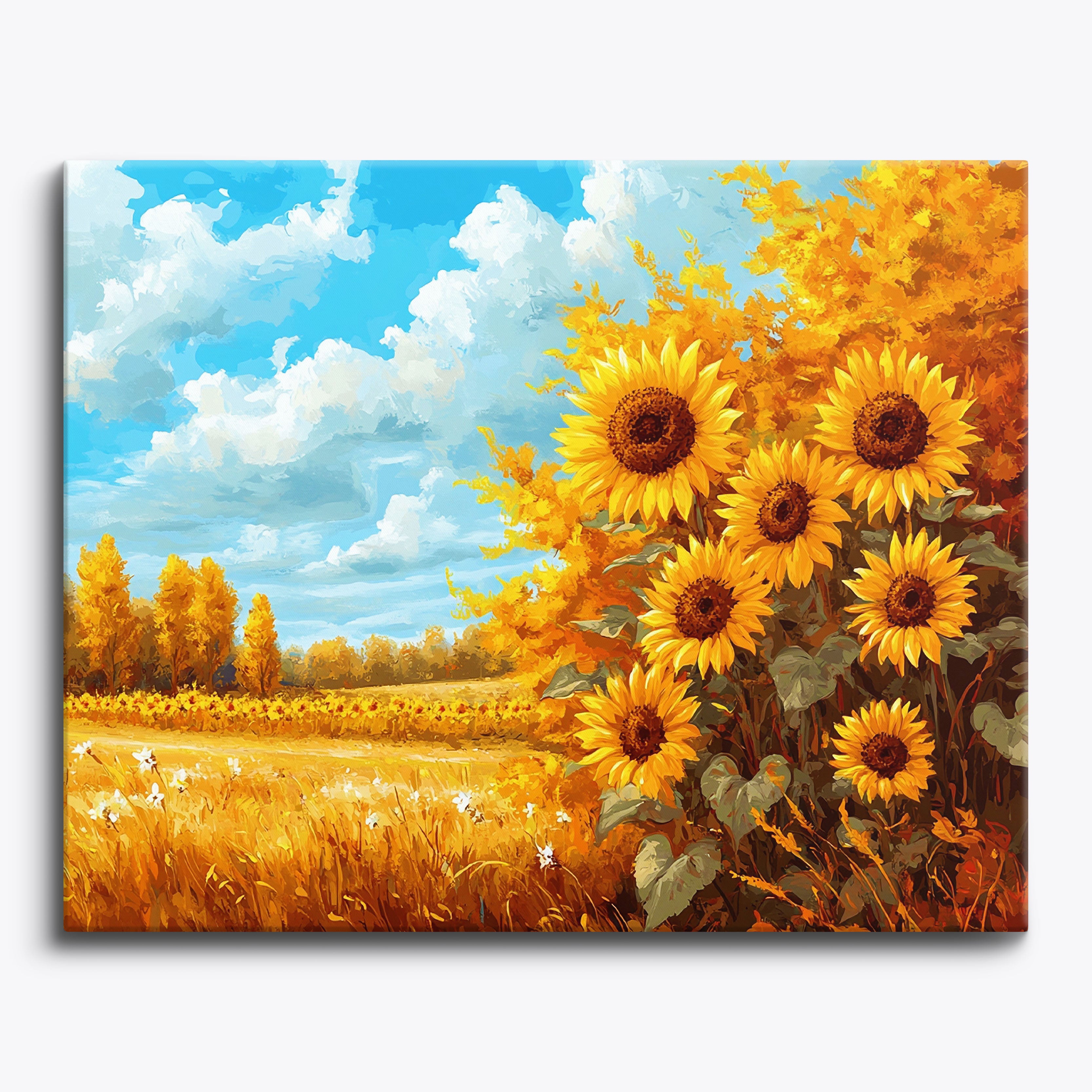 Radiant Sunflowers No Frame / 24 colors