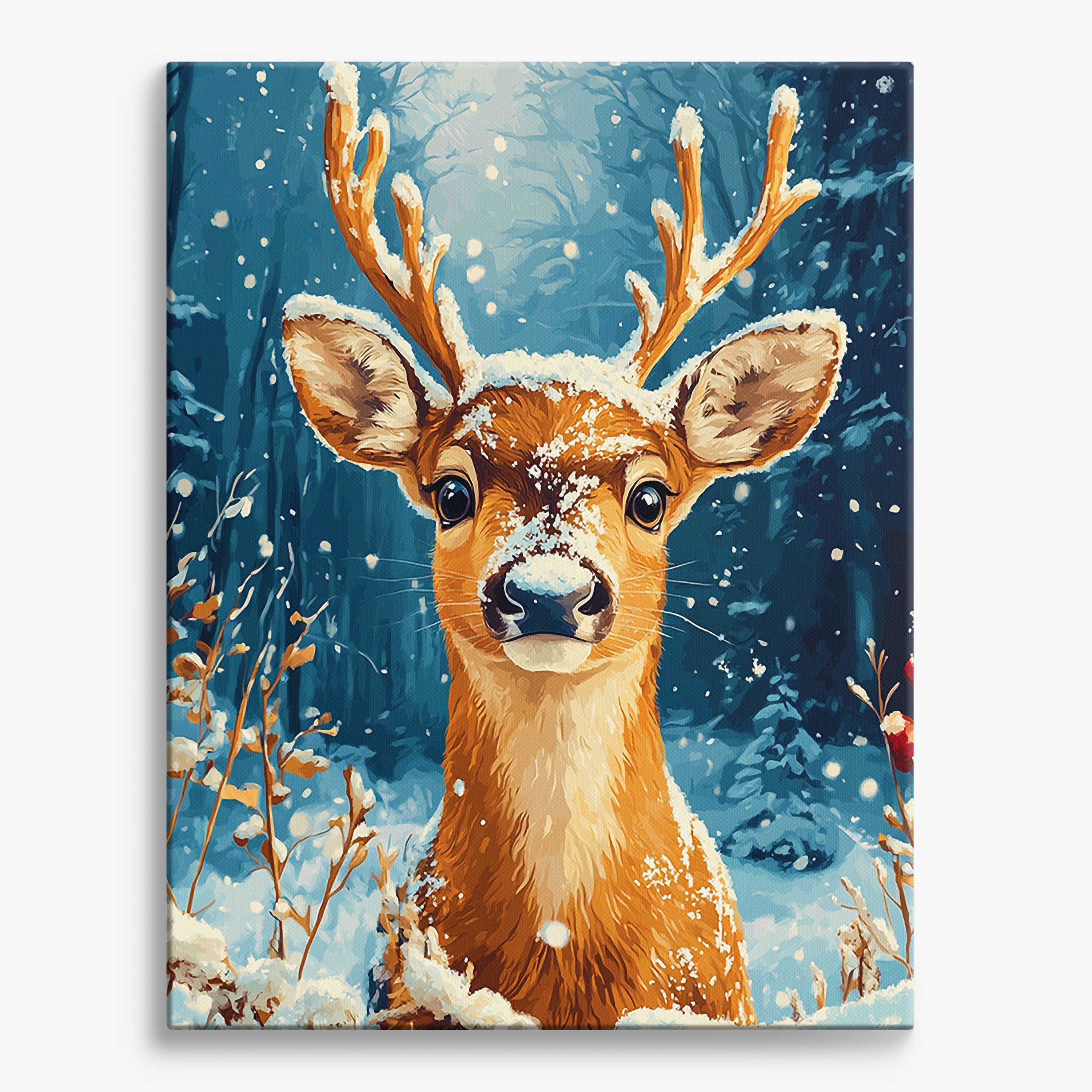 Snowbound Deer No Frame / 24 colors