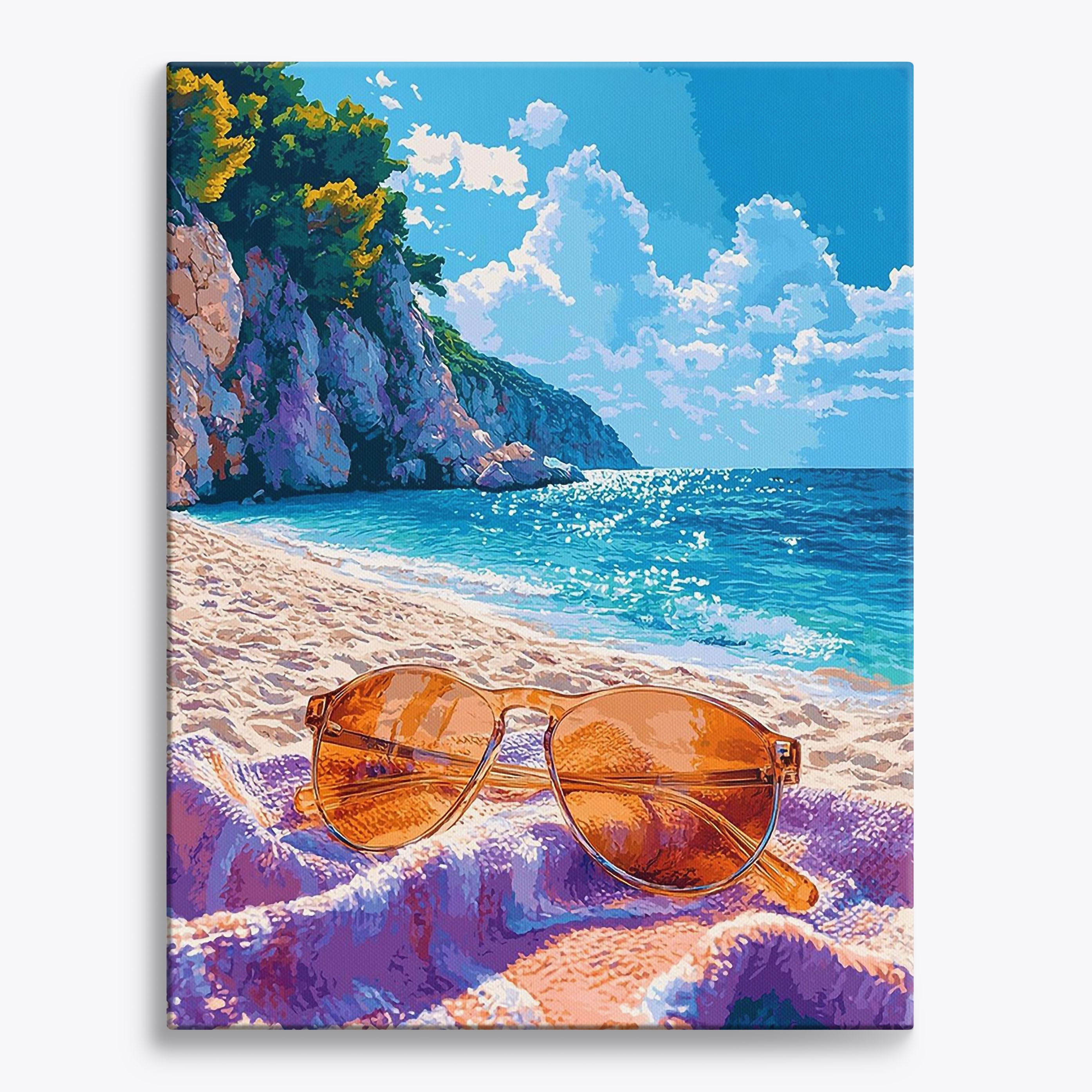 Sunshine Shore No Frame / Regular (19.7"x15.75"/50x40cm) / 24 colors