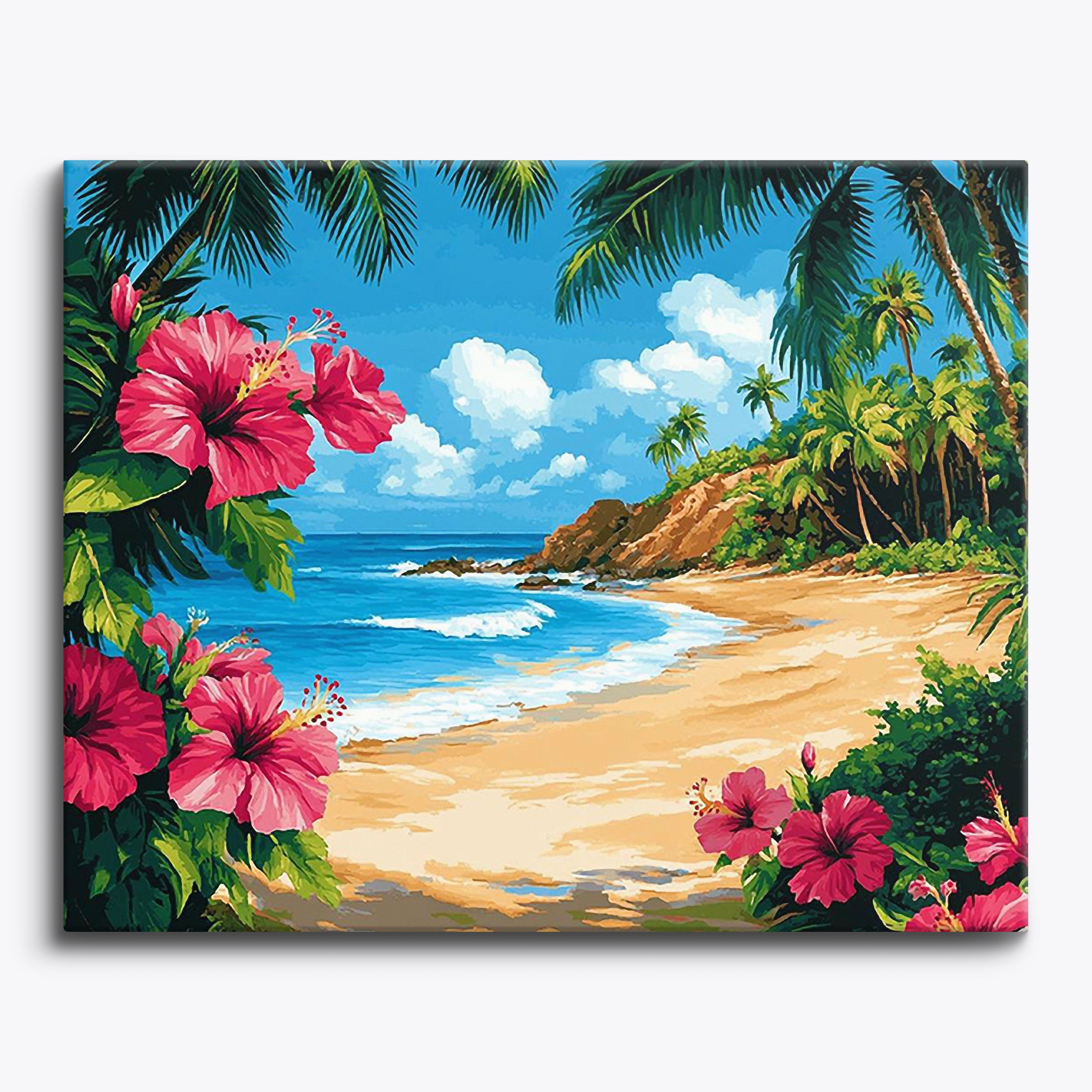 Tropical Paradise No Frame / Regular (15.75"x19.7"/40x50cm) / 24 colors