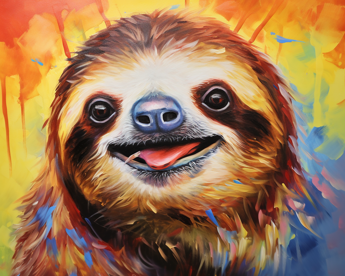 Colorful Sloth
