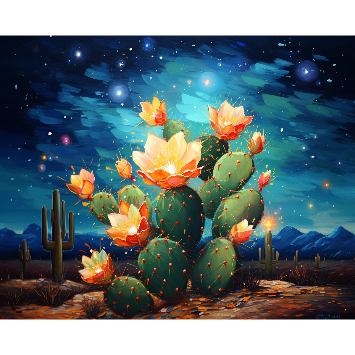 Tähtede kaktuse õitsemine